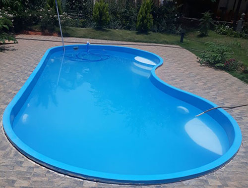 Fiberglass Bean Shaped Swimming Pool Manufacturer in Ahmedabad